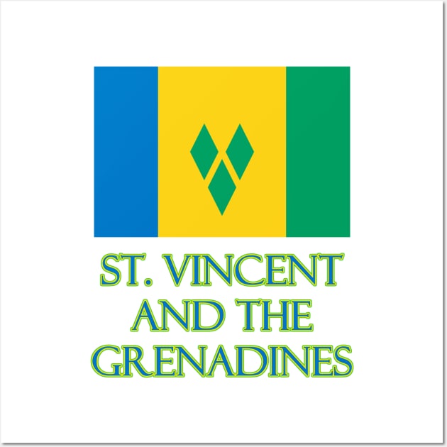 The Pride of St Vincent and the Grenadines - Flag Design Wall Art by Naves